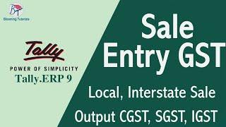 Sales Voucher with GST Entry in Tally Tamil / inventory translation with GST in sales voucher Tamil