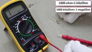 How do i Check and Measure Resistor Value With Digital Multimeter?