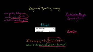 Degree of Operating Leverage Example