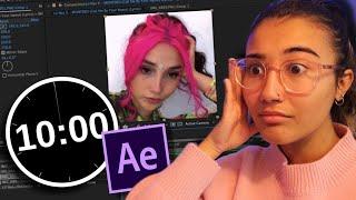 10 minute editing challenge! (after effects)