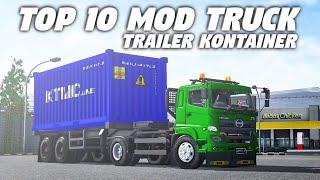 TOP 10 MOD TRUCK TRAILER KONTAINER | MOD BUSSID