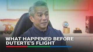 'Just a sandwich'? Remulla details what happened before Duterte plane took off | ABS-CBN News