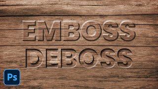Easy How to Create Embossed or Debossed Text Effect in Photoshop