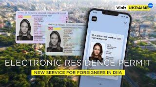 Electronic residence permit in Ukraine: new service for foreigners in Diia #visitukraine