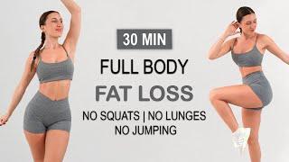 30 Min Full Body Fat Loss | All Standing, No Jumping, No Squats, No Lunges | Super Sweaty + Fun