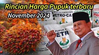 Daftar Harga Pupuk terbaru || November 2024