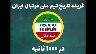 Iran National Football Team history in 1000 Seconds