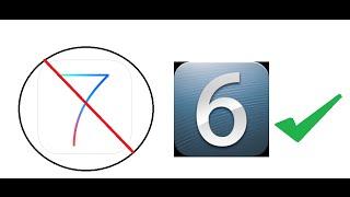 How to downgrade iPhone 4 from iOS 7 to iOS 6