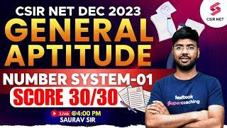 CSIR NET Dec 2023 | General Aptitude PYQs Solution | Number System 01 | Saurav Sir