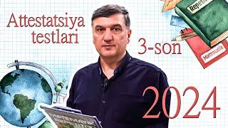 Matematikadan attestatsiya testlari-2024 namunaviy. 41-60 testlar. Abituriyentlar uchun ham foydali.