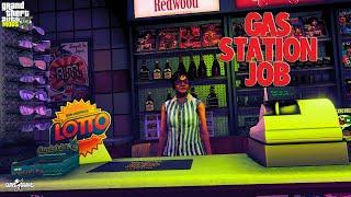 GTA 5 Role Playing as a Gas Station Employee!! (Mods)