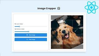 ReactJs Image Cropper - Rotator Web Application