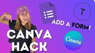 How to ADD and EMBED a Form on Your Canva Website
