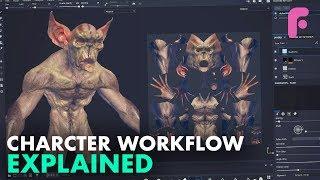 Full 3D Character Workflow Explained - Sculpting, Retopo & Textures