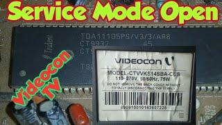 Service Mode open in Videocon VRT TV. TDA 11105PS