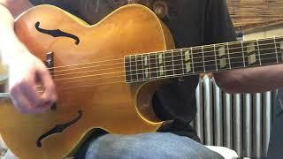 1949 Gibson L4C archtop guitar demo