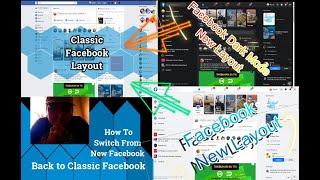 Classic Facebook Layout Option Missing (How to change Facebook NEW Layout  to CLASSIC old Layout)