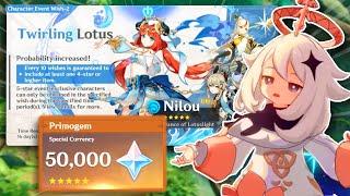 What Can 50,000 PRIMOGEMS Get You On Nilou's Banner? (Genshin Impact)