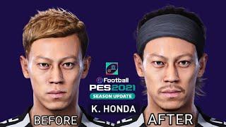 Data Pack 4.0 - PES 2021 - Update face models (BEFORE Vs. AFTER) - Modelos de caras actualizados