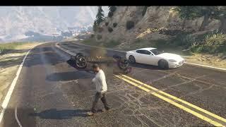 GTA DAĞDAN ARABA ATMA \ GTA THROWING A CAR FROM THE MOINTAIN