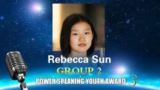 3rd Power Speaking Youth Awards  Rebecca Sun