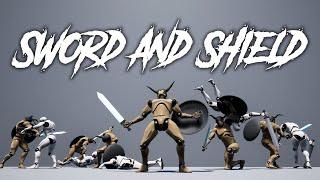 Sword and Shield Animations for Unreal Engine