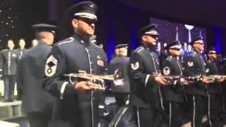 U.S. Air Force Band surprise rendition of Air Force song