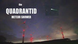 Quadrantid meteor shower 2022 - 17 Meteors in Real Time - Quadrantiden 2022