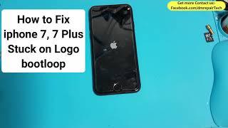 iPhone 7, 8, X stuck on apple bootloop Fix NO Audio IC issue - iPhone stuck on apple logo Fix