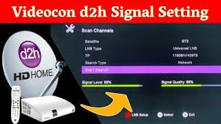 Videocon d2h Signal setting | Videocon d2h Signal setting kaise kare | Videocon d2h