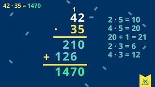 Mnożenie pisemne – Matematyka, Klasa IV - Eduelo.pl