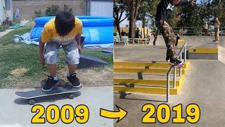 My 10 Years Of Skateboarding Progression!