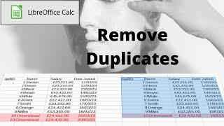 How to remove duplicates in LibreOffice Calc