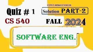 cs504 quiz 1 solution fall 2024|cs 504 quiz 1 solution fall 2024|cs54 quiz no 1 2024