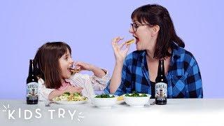 Kids Try Their Mom's Pregnancy Cravings (Round 3) | Kids Try | HiHo Kids