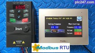 Proface HMI "Modbus RTU" INVT GD20 VFD