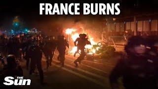 Riots erupt across France after hard-left crushes Le Pen's hopes of power in shock election