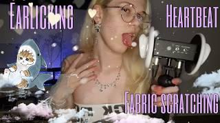  My best video yet (no cap)   - mouth sounds, ear licking, heartbeat and fabric scratching [ASMR]