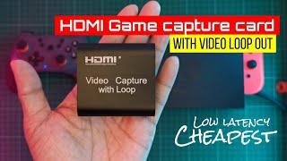 CHEAPEST HDMI CAPTURE CARD WITH VIDEO LOOP OUT | HDMI GAME CAPTURE CARD UNBOXING AND REVIEW DEMO