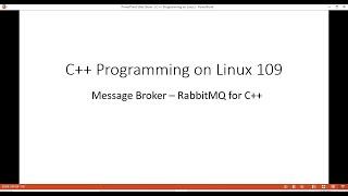 C++ Programming on Linux - Install RabbitMQ Message Broker for C++