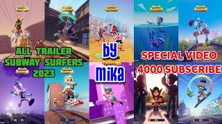SPECIAL VIDEO 4000 SUBSCRIBE - All Trailer Subway Surfers 2023 - by MIKA CHANNEL OFFICIAL