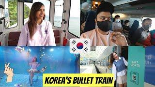 Indians Riding KOREA's BULLET Train & SKY Capsule 