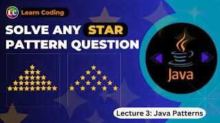 Java program to print star pattern | Learn Coding