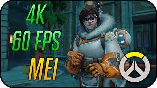  Overwatch - Mei Classic - Animated Desktop Wallpaper 4K 60fps 