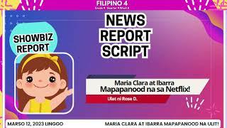 Showbiz Script Broadcasting News Report Balita Filipino 4 Mommy Merai