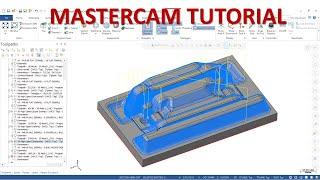 MasterCAM Tutorial #118 | 3D High Speed Area Rough, Equal Scallop & Hybrid Machining