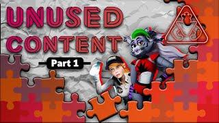 FNAF Security Breach Unused and Cut Content (part 1)