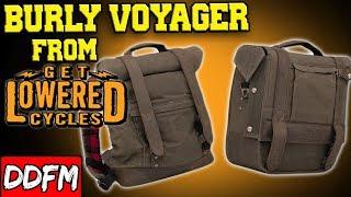 Burly Brand Saddlebag and Backpack Preview (Voyager Luggage) from Get Lowered Cycles!