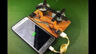 Free energy mobile charging by self running motors & magnets generator amazing science project 2018