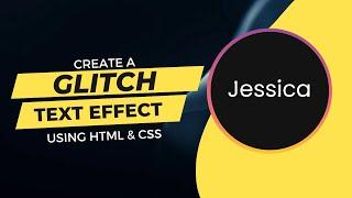 Pure CSS Glitch Text Effect | HTML CSS Animation Tutorial